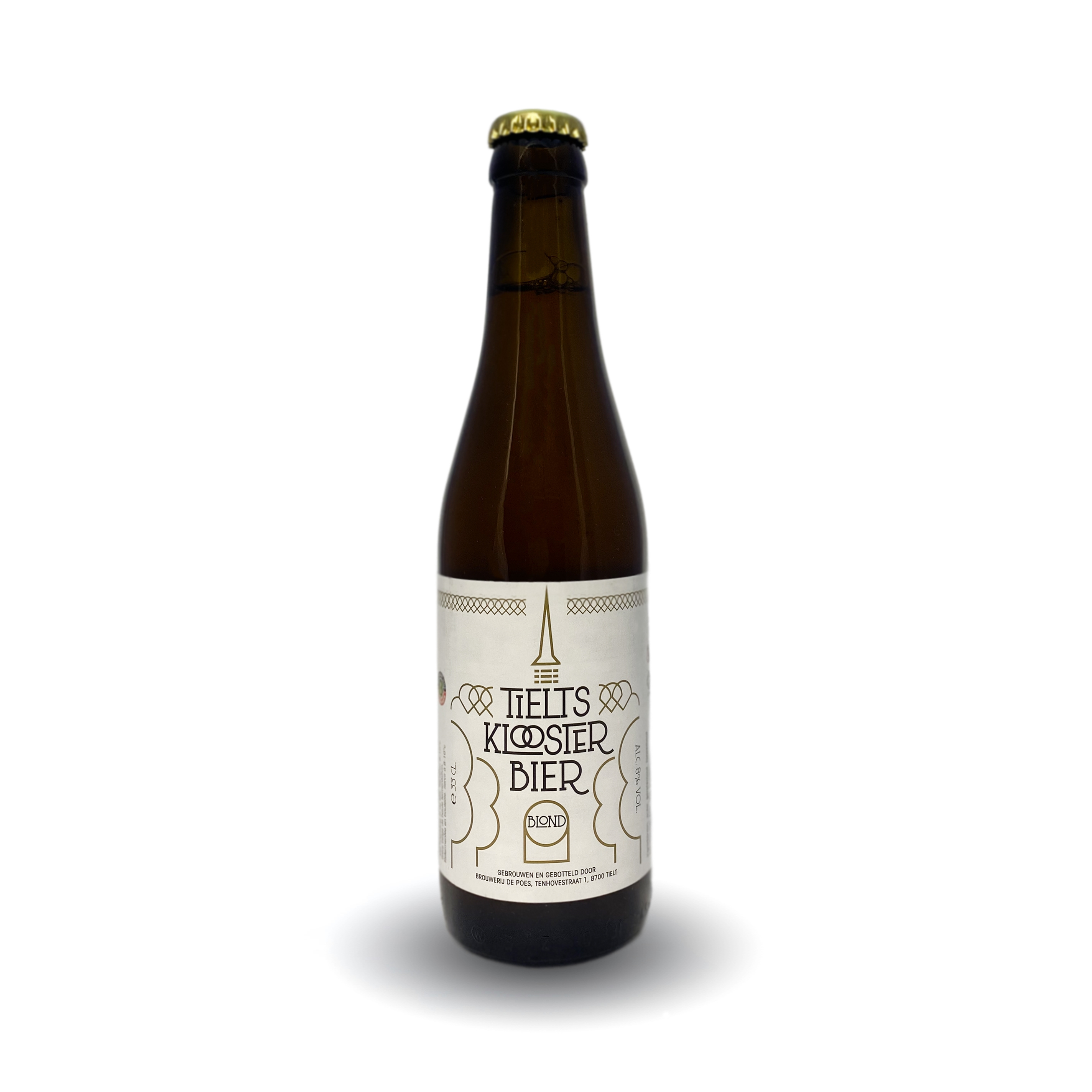 De Poes Tielts Kloosterbier Blond / Тилтское монастырское светлое пиво 0,33 бут.