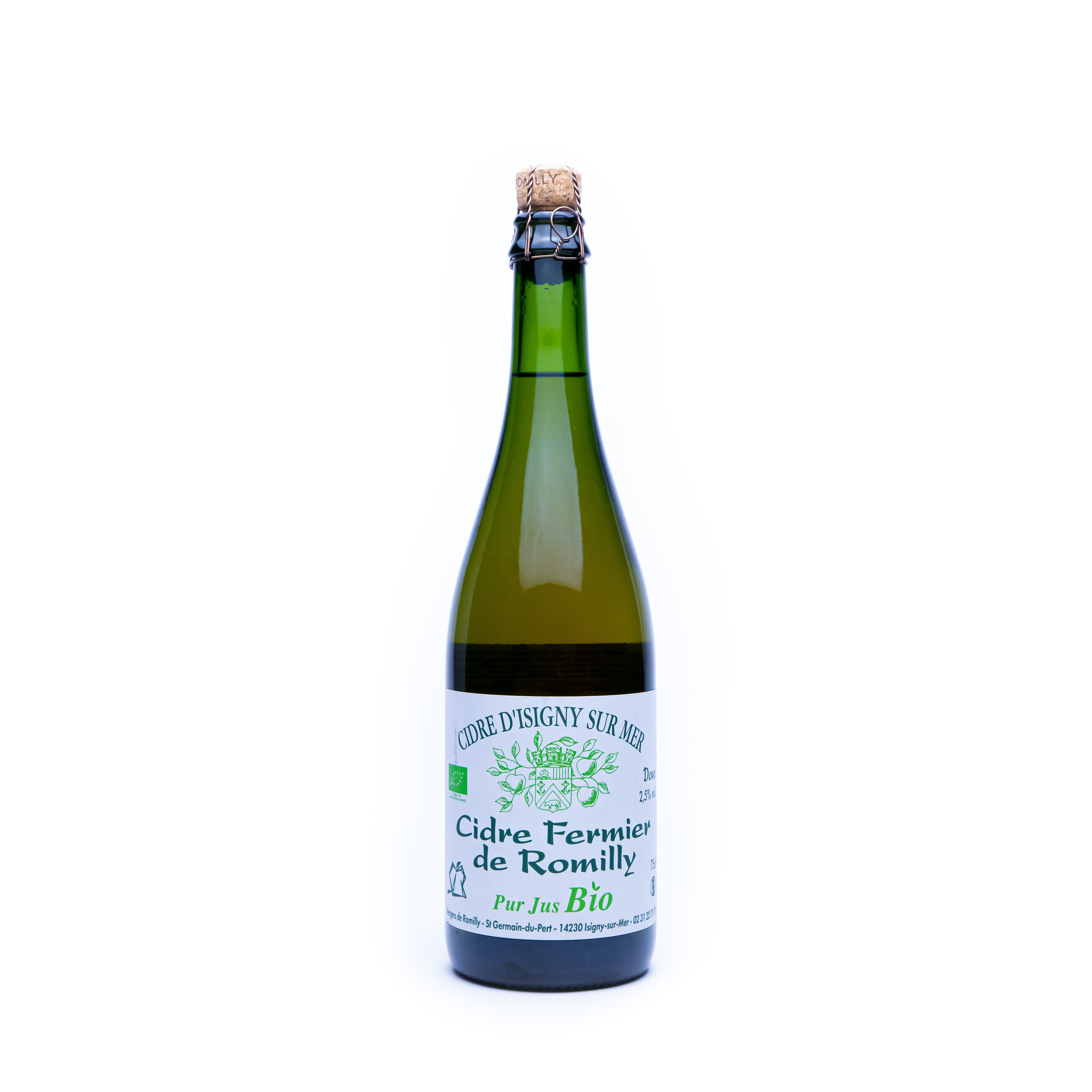 OLD_Cidre Fermier de Romilly Bio Doux 0,75 бут.
