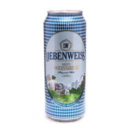 Kaiser Brau Liebenweiss Hefe Weissbier / Либенвайс нефильтрованное пшеничное пиво 0,5 бан.