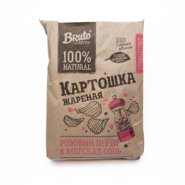 Чипсы Бруто розовый перец/соль 120 г