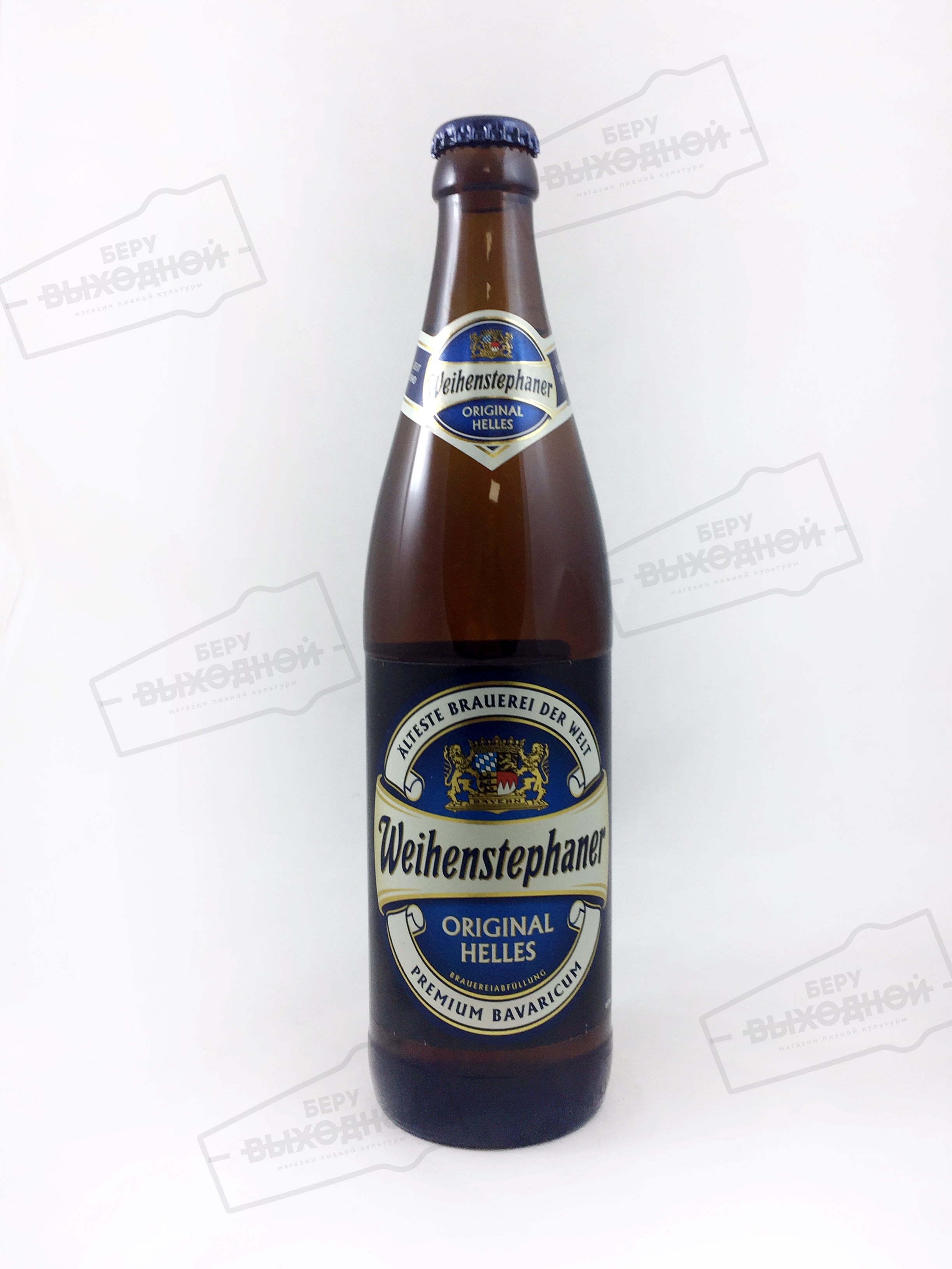 Weihenstephaner Original Helles / Вайненштефанер оригинальное светлое пиво 0,5 бут.
