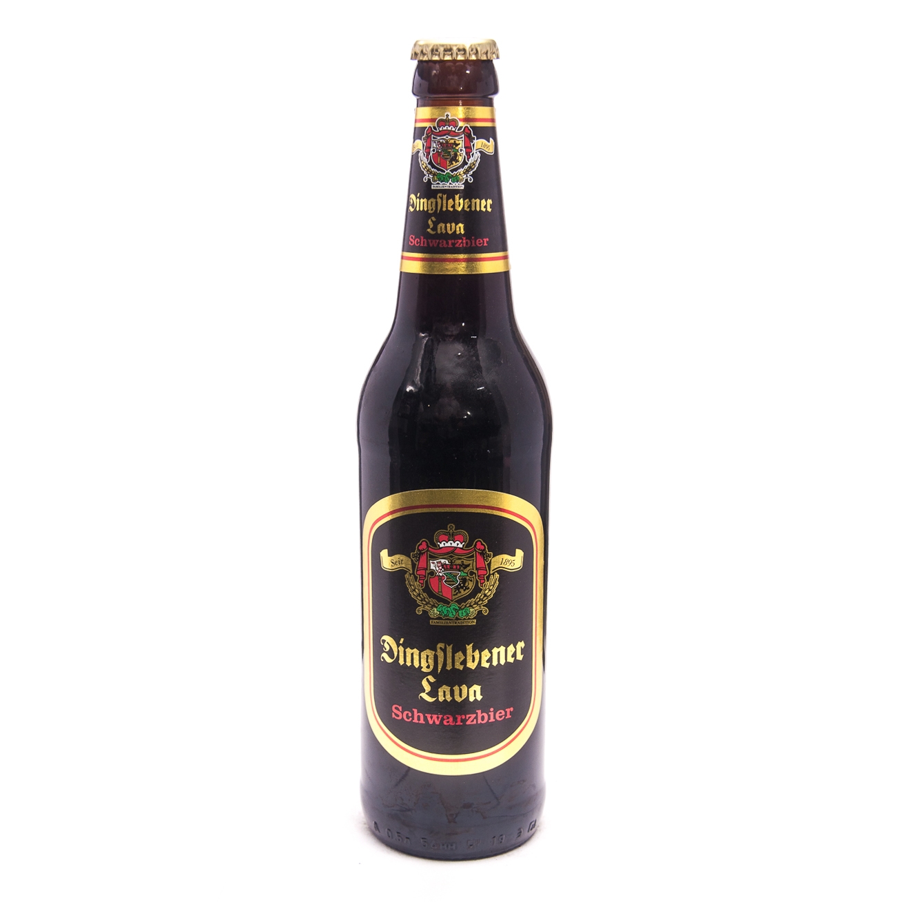 Dingslebener Lava Schwarzbier / Лава чёрное пиво 0,5 бут.