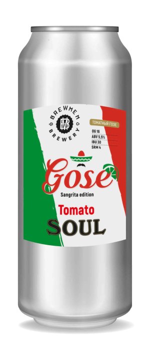 Brewmen Tomato Soul Sangrita Edition /Томатная душа версия сангрия 0,45 бан.