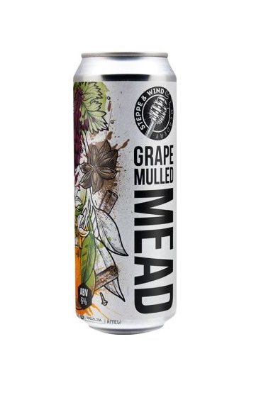 Мёд Steppe&Wind Grape Mulled Mead / Виноградный глинтвейн 0,45 бан.