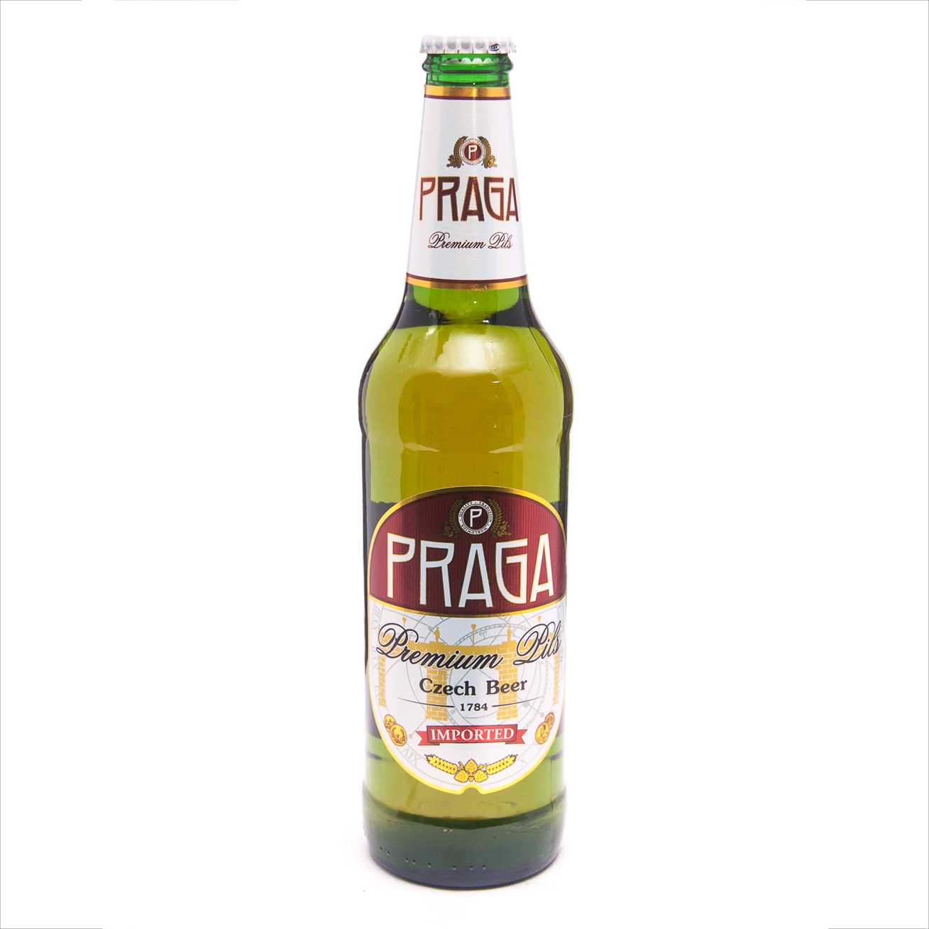 Praga Premium Pils св. 0,5 бут./ Прага Премиум пилснер светлое 0,5 бут.