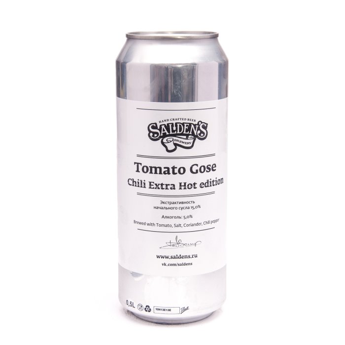 Salden's Tomato Gose Chili Extra Hot 0,5 бан.