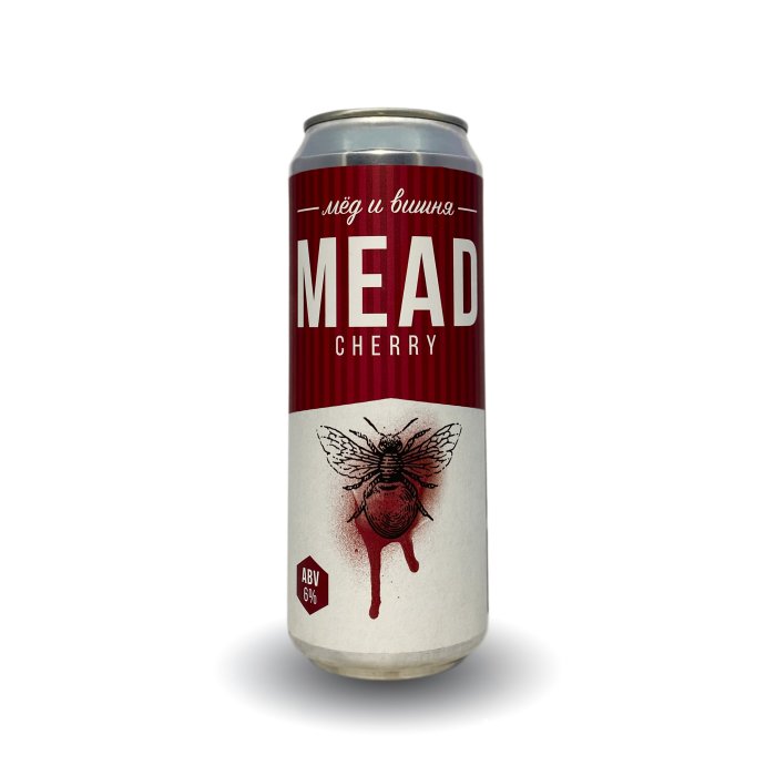 Мёд Steppe&Wind Cherry Mead/ Вишневая медовуха 0,45 бан.
