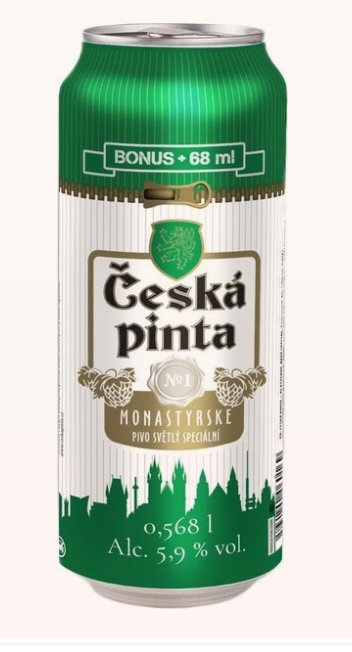 Ceska Pinta Monastyrske / Чешское пиво Монастырское 0,568 бан.