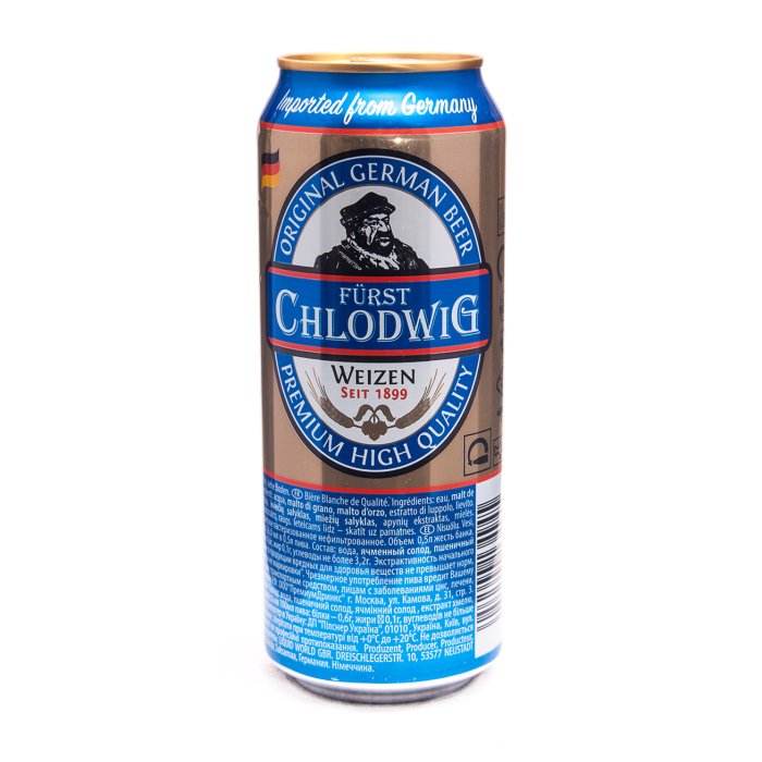 Furstenberg Furst Chlodwig Weizen / Князь Хлодвиг пшеничное пиво 0,5 бан.