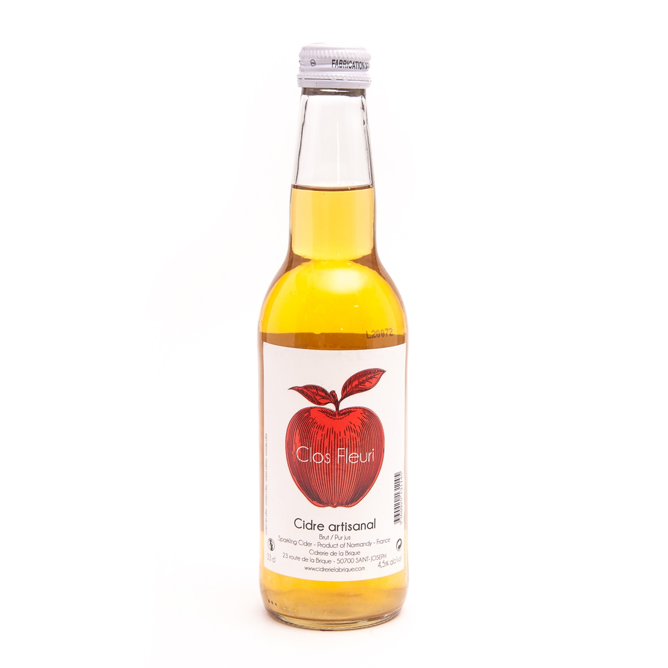 Cidre Artisanal Le Clos Fleuri Brut 0,33 бут.