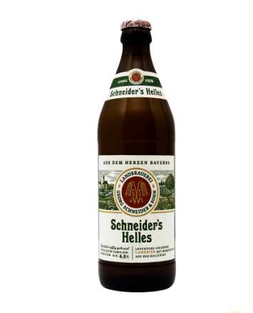 Schneider's Helles / Шнайдер светлое пиво 0,5 бут.