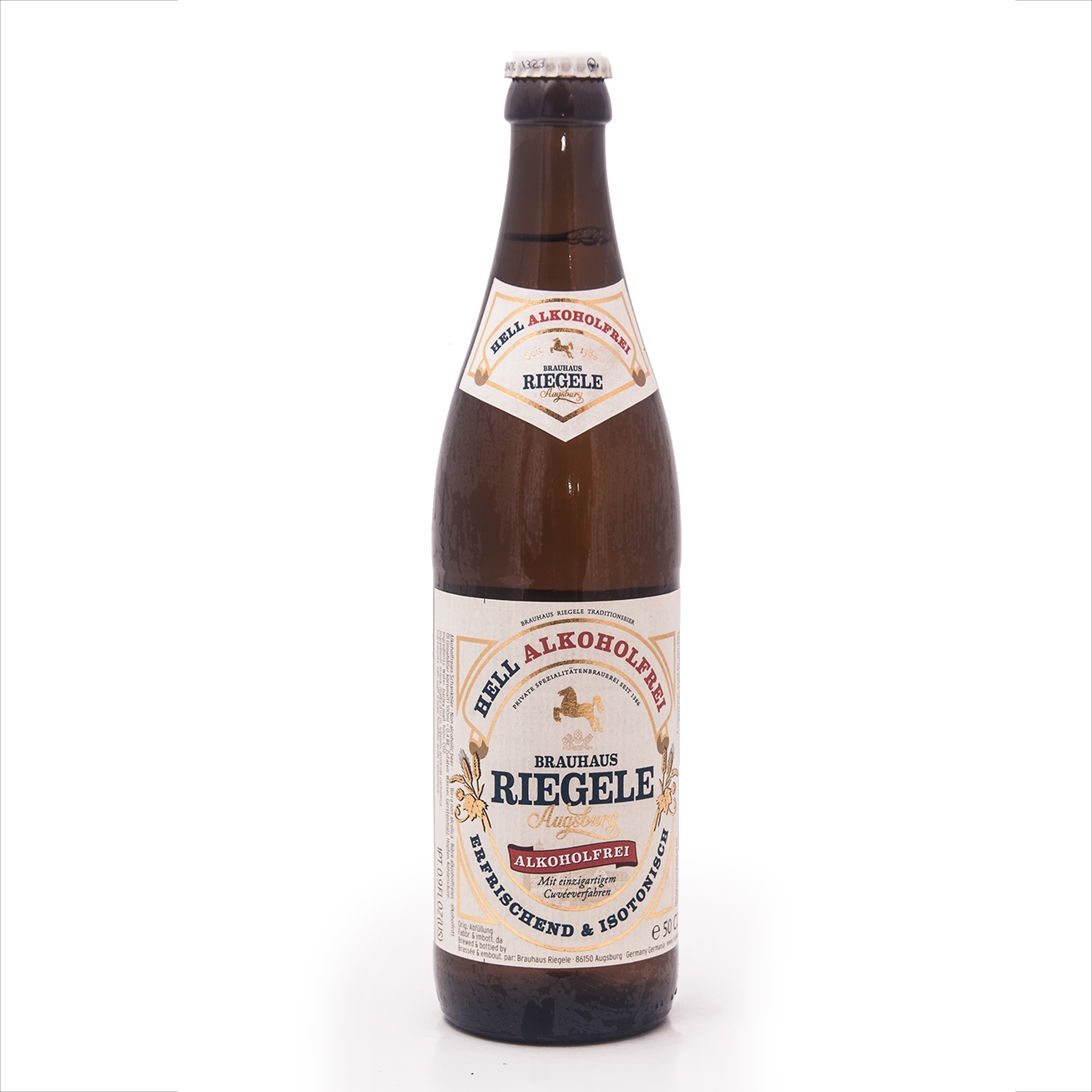 Riegele Hell / Ригеле светлое безалкогольное пиво 0,5 бут., б/а