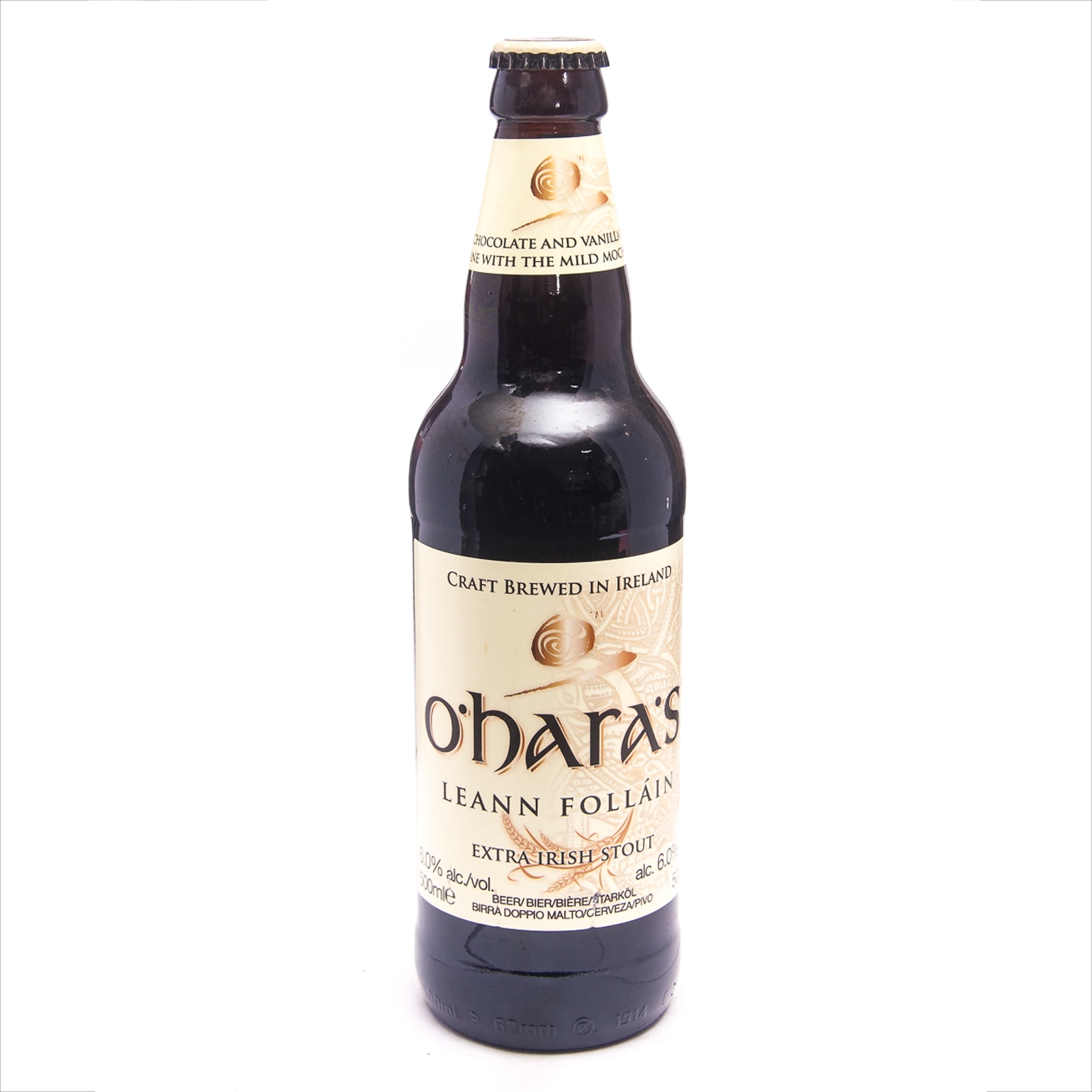 Carlow Oharas Leann Follain Irish Stout/Карлоу Полезный Ирландский стаут 0,5 бут.