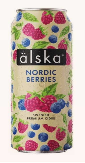 Сидр Alska Nordic Berries/Ягоды Нордической Аляски 0,44 бан.