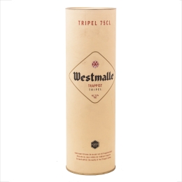 Westmalle Trappist Tripel в подарочном тубусе/Траппистский Трипель 0,75 бут.